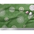 thumbnail image 2 of Soimoi Polyester Crepe Fabric Mandala Ethnic Printed Craft Fabric by The Yard 52 Inch Wide, 2 of 3