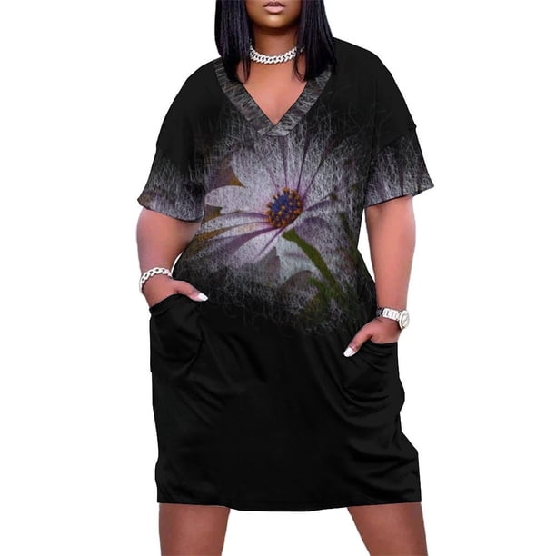 Margarita blanca scriblbe art vestido suelto con bolsillo vestidos de lujo vestido de noche vestidos de mujer vestido para mujeres embarazadas