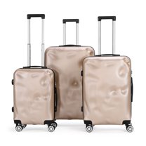 Luggage 3-Pieces Set Travel Lightweight Suitcases with TSA lock Champagne 20"24"28"