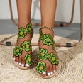 thumbnail image 6 of Ruyang Sandals for Women, Women's Summer Floral Resort Flat Beach Sandals Sandals Walking Sandals Women, 6 of 8