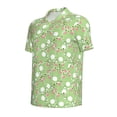 thumbnail image 2 of Balery Cute Frog2 Printed Men’s Short Sleeve Polo Shirt, Midweight Men's Shirt,Golf Polo shirts -X-Large, 2 of 9