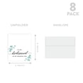 thumbnail image 5 of Koyal Wholesale Wedding Day Gift Cards with Envelopes Set of 8 Eucalyptus Leaves To My Bridesmaid On My Wedding Day Card, 5 of 5