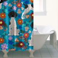 thumbnail image 4 of Dog with Pioneer Flower Shower Curtain 36"x72" ,Bathroom Decorative Shower Curtains Set with 12 Hooks,Modern Waterproof Washable Shower Curtain, 4 of 6