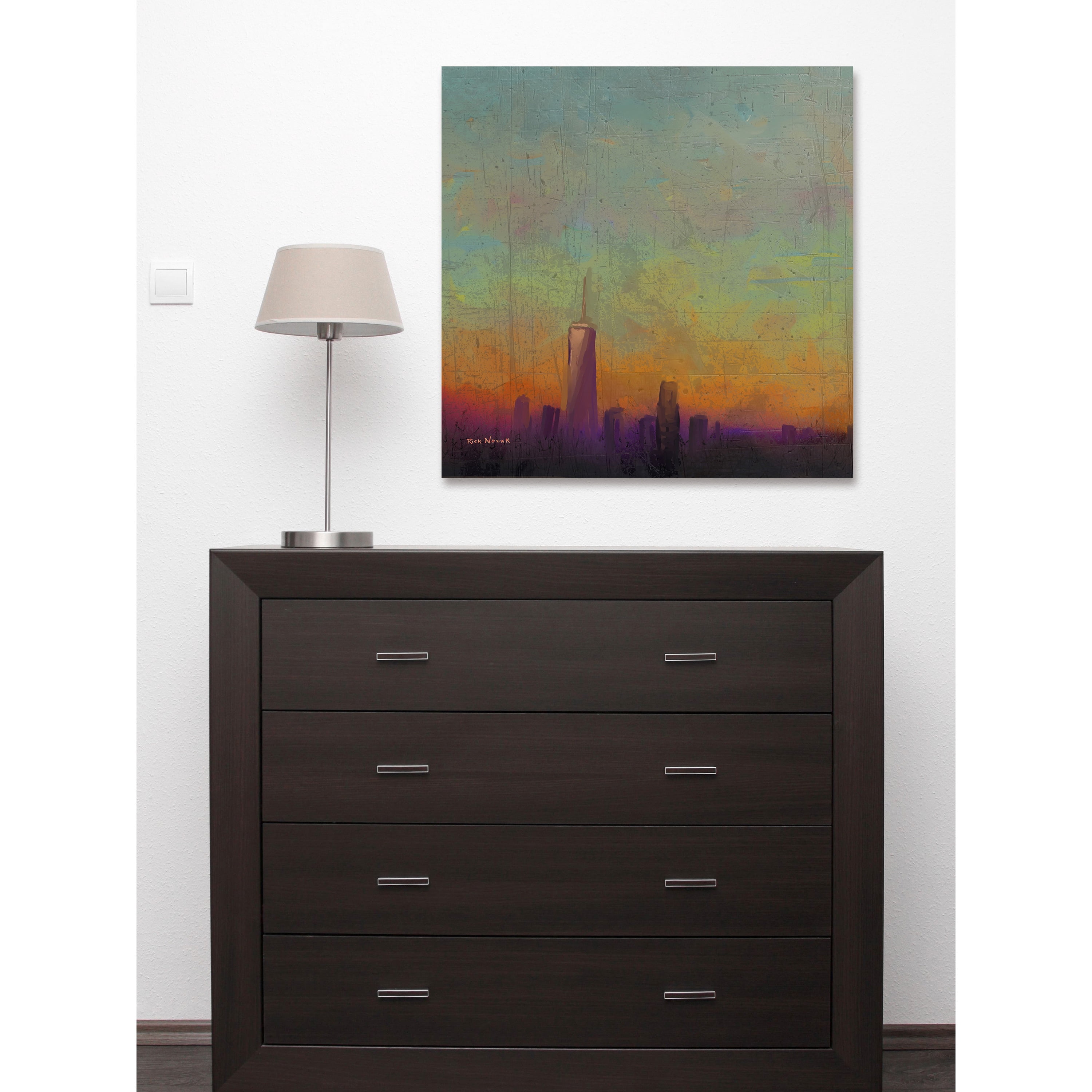 Marmont Hill "Purple Haze" by Rick Novak Painting Print on Wrapped Canvas