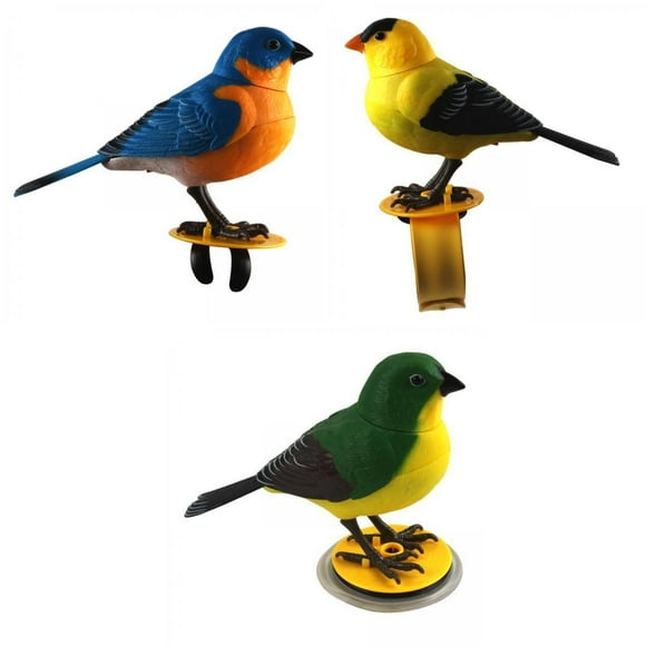 singing bird,Funny Singing Chirping Bird Sound Activated,Kids Battery Operated Parrot Toy singing bird,Simulation Electric Voice Control Bird Figurine,Cute Talking Parrot Electronic