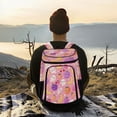 thumbnail image 6 of Backpack Cooler lunch bag 36 Can Capacity Insulated Bag for Camping, Beach, Hiking & Travel Fruit and Little Ghosts, 6 of 7