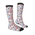 thumbnail image 3 of Fotbe Abstract Floral print Women's Men's Novelty Crew Socks Cotton Socks Knee High Socks for Walking,Running,Nurses,Pregnancy, 3 of 8