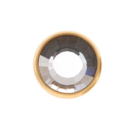 SWAROVSKI ELEMENTS Gold Plated Crystal Snap Fastener Button 11mm (1 Set)