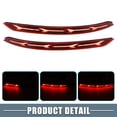 thumbnail image 4 of 1 Pair Rear Bumper Reflector Fog Brake Tail Turn Signal Light Red Yellow LED for Hyundai Elantra 17-20, 4 of 6