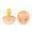 Peach Sunset, variant on BIBS Pacifiers – De Lux | BPA-Free Natural Rubber Baby Pacifier | Made in Denmark | Set of 2 Soothers (0-6 Months Natural Rubber)