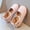 Pink, variant on FSYBOA Girls Dress Shoes Size 2(Big Kids), Soft Soled Princess Non Slip Hook and Loop Strap Kids Flat Shoes White
