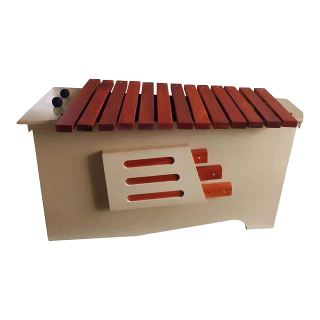 Xilófono Montessori de madera a escala 13, instrumento de percusión de coordinación de habilidades s finas con mazos para lecciones de música y Bajo