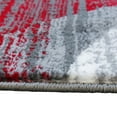 thumbnail image 5 of Masada Rugs Area Rug Modern Contemporary Design 1103 Red Grey White (2 Feet X 7 Feet 3 Inch) Runner, 5 of 6