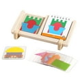 thumbnail image 2 of Layered Stacking Puzzle, Geometric Pattern, with Wooden Base, Featuring 60 Challenges, Spatial Reasoning, Logical Thinking, Colourful Shapes, Intuitive Design for Children Ages 3+, Problem Solving, 2 of 7