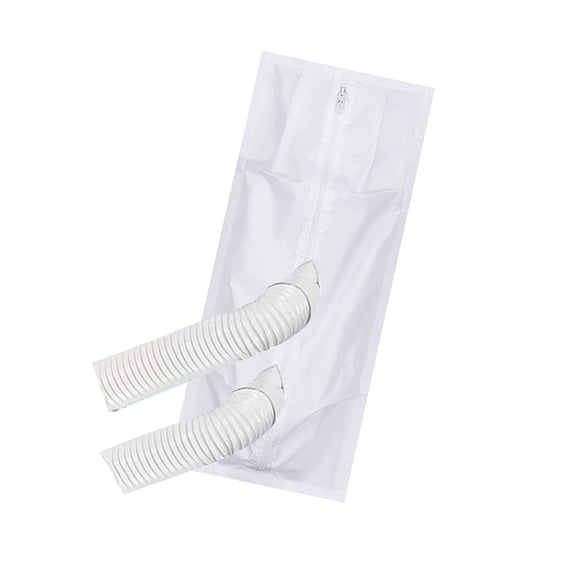 Portable AC Window Seal with Adhesive Cloth Vent Cover for Sliding Doors & Dryer Venting