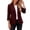 *Wine, variant on ClodeEU Women's Lapel Collar Open Front 3/4 Sleeve Blazer,Casual Office Slim Suit Jacket Black,Women's Plus L