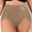#0448-Brown, variant on Xucatan Women's High Waist Seamless Briefs, Tummy Control Breathable Ladies Underwear, Butt Lifting Stretchy Feminine Panties, Mid Rise Comfortable Underwear for Women Gift