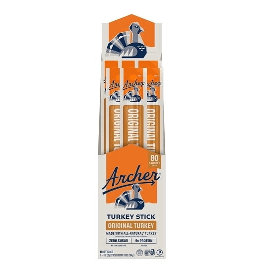 Country Archer Jerky Co Zero Sugar Rosemary Turkey Sticks, 1 Ounce, 108 Per Case