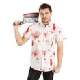 thumbnail image 2 of Bloody Haunted Halloween Button Up Shirt, 2 of 5