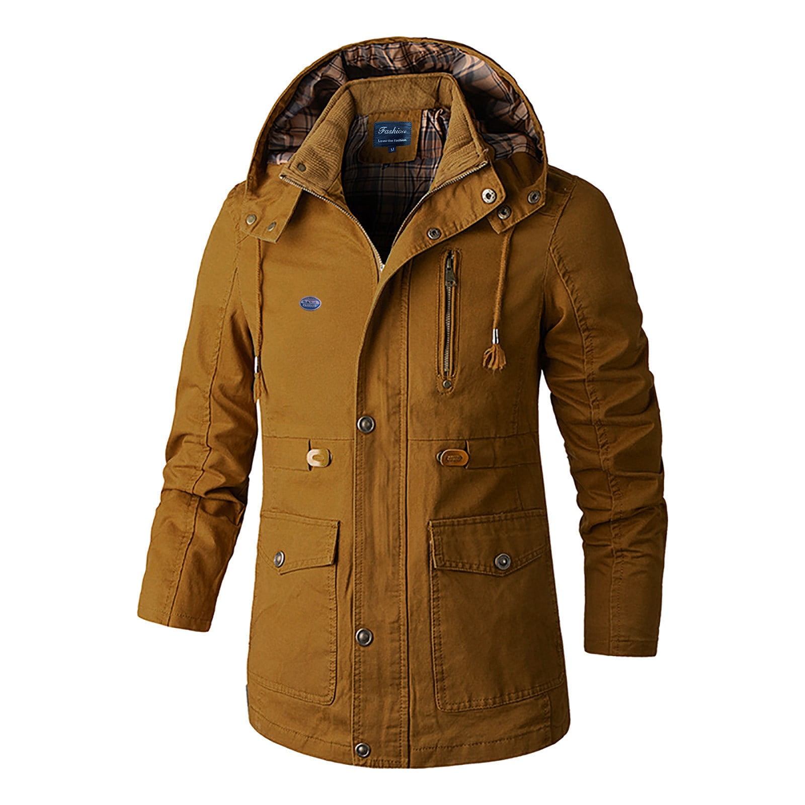 vloek Leuren Aap Men's Hooded Winter Workwear Jacket Thicken Military Jacket Cotton Coat  Hot6sl4492610 - Walmart.com