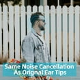 thumbnail image 6 of 3Pairs Memory Foam Earbud Tips, Super Comfort & Anti-Slip Replacement Ear Tips with Fit in the Charging Case, Reduces Ambient Noise for High-Intensity Listening, Black, 6 of 7