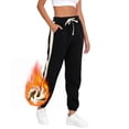 thumbnail image 5 of WEAIXIMIUNG Womens Pants Elastic Waist Petite Short Length Womens Fashion Printed Casual Pants Sweatpants Trousers Black XL, 5 of 6