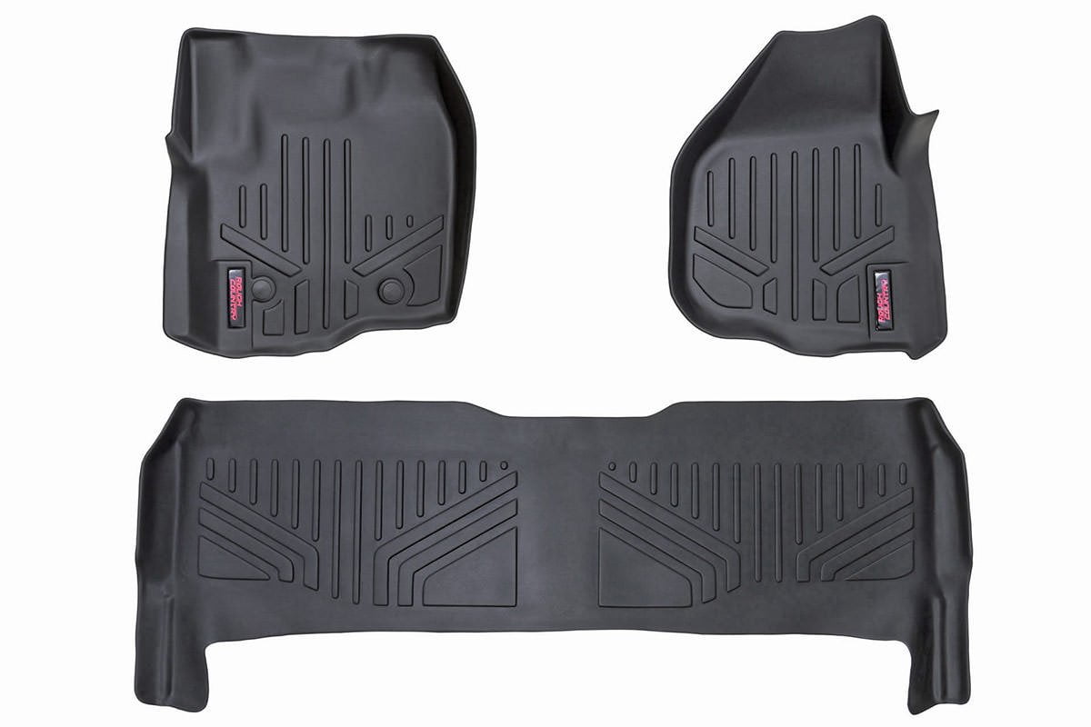 Rough Country Floor Mats for 20122016 Ford Super Duty Crew Cab M