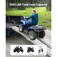 thumbnail image 2 of KFFKFF Aluminum Loading Ramps, 1500 lbs Capacity, Set of 2 Heavy-Duty Ramps with Wide Surface and Handles, Suitable for ATV, UTV, Motorcycles, Electric Bikes, and More., 2 of 9