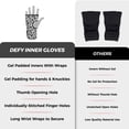 thumbnail image 4 of Defy Sports Gel Padded Fitness Gloves - Ideal for Men & Women, MMA, Muay Thai, Boxing Fight, Leopard Spots, S, 4 of 6