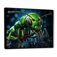 thumbnail image 2 of Designart "Green Ant Trailblazer In Neon" Animals Ant Floater Framed Wall Art Prints, 2 of 5