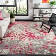 thumbnail image 4 of SAFAVIEH Madison Candelario Abstract Polka Dots Runner Rug, Grey/Orange, 2'2" x 16', 4 of 6