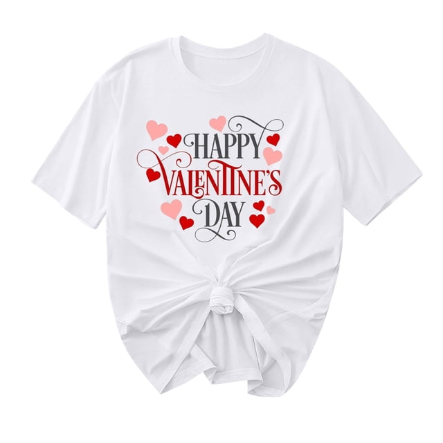 Camisetas de Manga Corta para Mujeres, Camiseta de Cuello Redondo Impresa de Moda, Primavera Y Verano Casual
