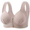 thumbnail image 3 of Asxite Bras for Women No Underwire Fashion Wireless Push Up Front Hook Loose and Breathable A B C Cup Daily, 3 of 5