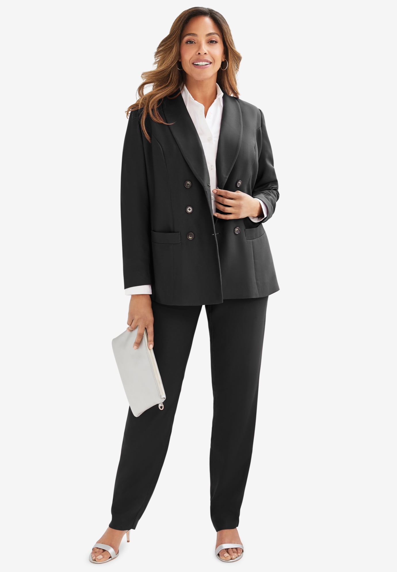 double breasted trouser suit ladies