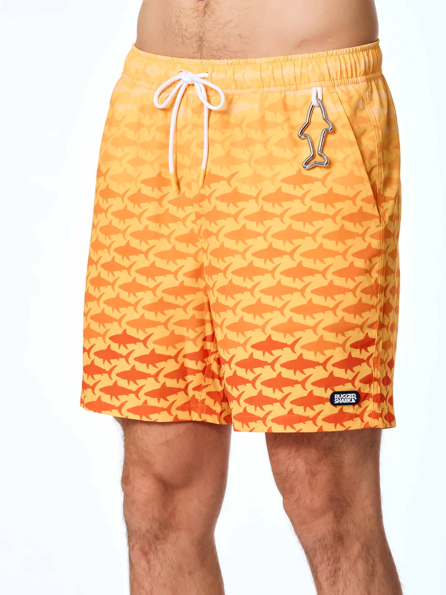 Rugged Shark Mens & Big Mens Swim Trunks, 7" Inseam, Sizes S-3XL