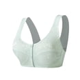 thumbnail image 2 of Wdgfv Daisy Bras for Older Women Plus Size No Underwire Full Coverage Breathable Cotton Bra Front Closure Padded Bralettes, 2 of 9