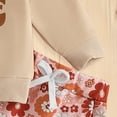 thumbnail image 6 of Xyant Aunties Bestie Baby Clothes Baby Girl Letter Sweatshirt Pullover Floral Long Pants 2Pcs Toddler Fall Winter Outfit (18-24 Months,Beige), 6 of 7