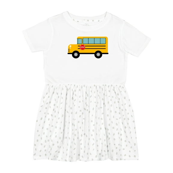 Inktastic School Bus Girls Toddler Dress