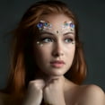 thumbnail image 2 of RAGUPEL 8 sets Women Mermaid Face Gems Glitter, Rhinestone Rave Festival Face Jewels, Crystals Face Stickers, Halloween Eyes Face Body Tattoo Rhinestone Temporary Tattoos, 2 of 7