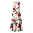 thumbnail image 6 of VBVC Women's Floral V-Neck Sleeveless Maxi Dress,Button Detail Loose Flowy Dress For Women,Ladies' Casual Patriotic Summer Sundress with Pockets,Multicolor,S-3XL, 6 of 8