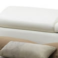 thumbnail image 3 of Faux Leather Platform Eastern King Bed with Adjustable Headrest, White, 3 of 4