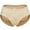 1 PACK: Beige, variant on QRIC Women Butt Lifter Padded Panties Hip Enhancer Lace Briefs Body Shaper Underwear with Removable Pads Black M