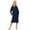 Navy*, variant on RUTAYY Children Girls Denim Jacket Long Sleeve Distressed with Notched Collar Casual Outerwear Preteen Solid Color Classic Chic Coat