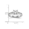 thumbnail image 3 of 1.20 Carat (Ctw VS2-VS1, D-E-F) IGI Certified Round Lab-Grown Diamond Engagement Ring 14K White Gold for Women, 3 of 6