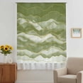 thumbnail image 3 of Sage Green Ombre Sheer Curtains 72 Inches Long, Modern Moire Abstract Art Luxury Light Filering Curtains, Breathable Simi Curtain Privacy Drapes for Living Room Bedroom Lightweight Window Treatment, 3 of 9