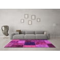 thumbnail image 3 of Ahgly Company Indoor Rectangle Abstract Pink Modern Area Rugs, 5' x 7', 3 of 4