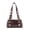 Brown, variant on Punk Rock Studded Pillow Shoulder Bag - Edgy Chic Handbag for Women