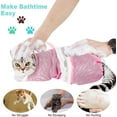 thumbnail image 2 of Olurrsia Cat Bathing Bag Adjustable Cat Grooming Net Bag Anti-bite & Anti-Scratch Cat Bath Washing Restraint Bag, Breathable Mesh Cat Grooming Bag for Shower, Nail Trimming, Injection, 2 of 7
