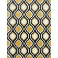 thumbnail image 3 of Bliss Rug Geometric Indoor Shag Rug for Living Room, Bedroom, Kids Room |Yellow/White, 5' x 8' (5'3''x7'3''), 3 of 8