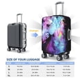 thumbnail image 4 of Gukieu Rainbow Spotted White Horse Print Suitcase Protective Cover, Elastic Zipper Buckle Suitcase Protective Cover, Suitable for Travel, Business Trip-X-Large, 4 of 7